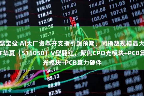 聚宝盆 AI大厂资本开支指引超预期，同指数规模最大通信ETF华夏（515050）V型翻红，聚焦CPO光模块+PCB算力硬件