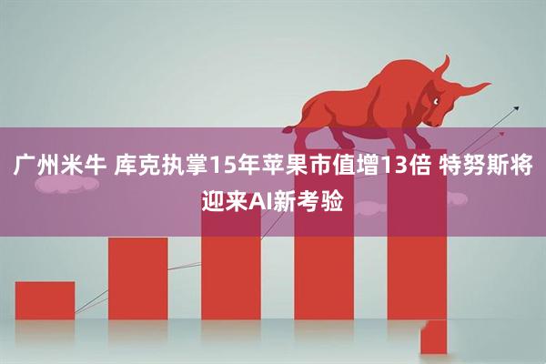广州米牛 库克执掌15年苹果市值增13倍 特努斯将迎来AI新考验